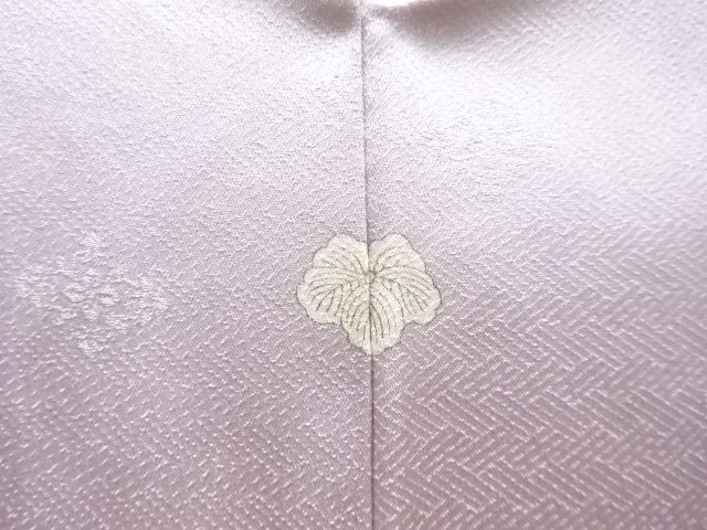  金彩草花に地紙模様一ツ紋訪問着